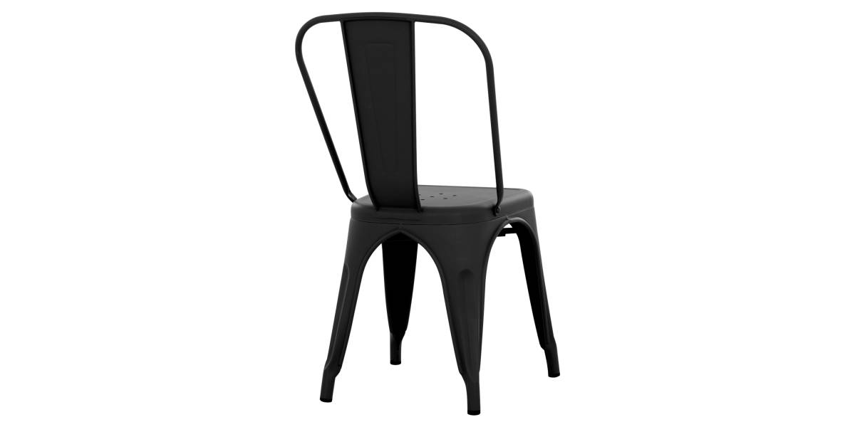 ΚΑΡΕΚΛΑ ΜΕΤΑΛΛΙΚΗ MELITA-PRO HM8641.42 ΜΑΥΡΟ ΜΑΤ 44x47x84.5Υεκ.