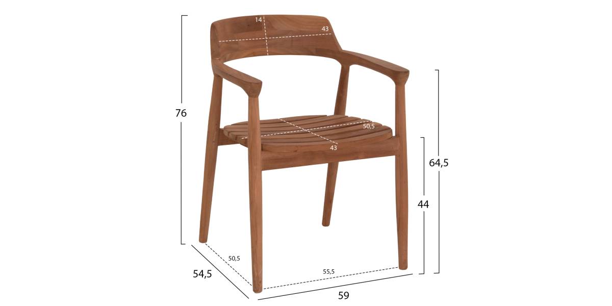 ΠΟΛΥΘΡΟΝΑ ΕΞΩΤΕΡΙΚΟΥ ΧΩΡΟΥ FREM HM18107 ΞΥΛΟ TEAK-ΦΥΣΙΚΟ ΧΡΩΜΑ 59x54.5x76Υεκ.