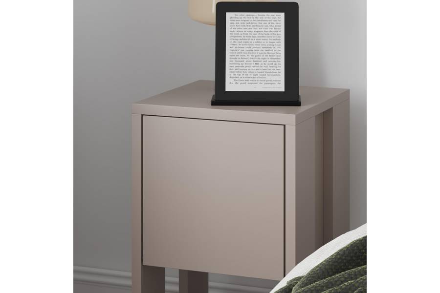 Κομοδίνο Ema pakoworld μελαμίνη σε μόκα απόχρωση 30x30x55εκ