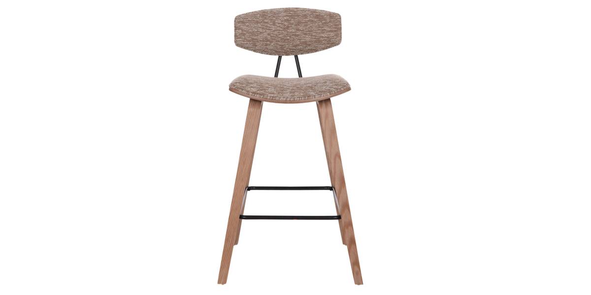 ΣΚΑΜΠΟ ΜΠΑΡ ΜΕΣ.ΥΨΟΥΣ INOVER HM9984.01 PLYWOOD ΣΕ WHITEWASH-ΚΑΦΕ ΥΦΑΣΜΑ 50x48x90Υεκ.