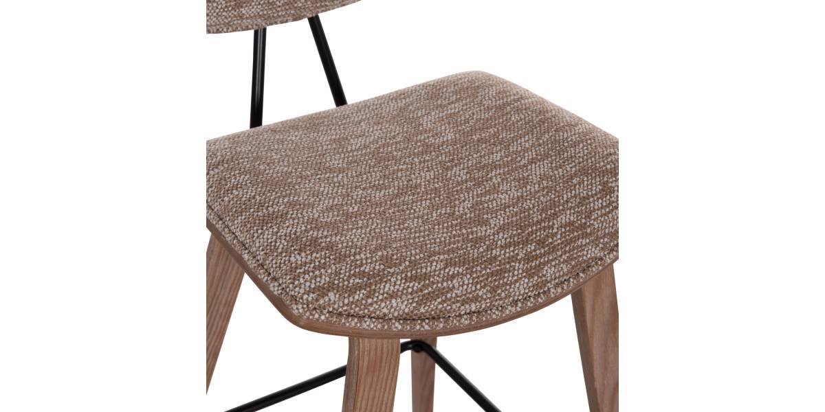 ΣΚΑΜΠΟ ΜΠΑΡ ΜΕΣ.ΥΨΟΥΣ INOVER HM9984.01 PLYWOOD ΣΕ WHITEWASH-ΚΑΦΕ ΥΦΑΣΜΑ 50x48x90Υεκ.