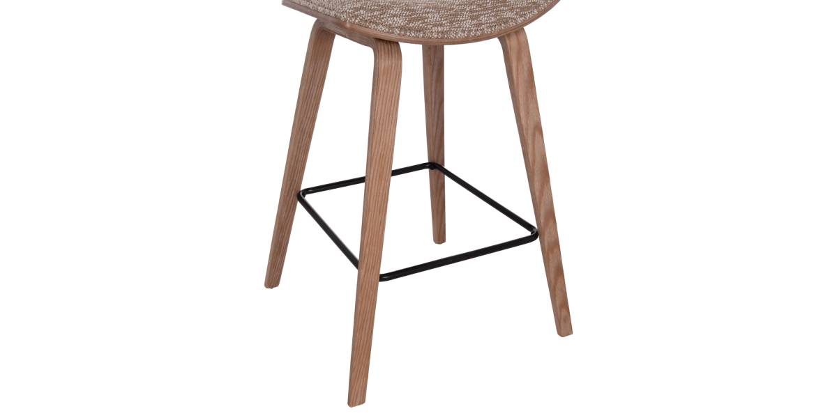 ΣΚΑΜΠΟ ΜΠΑΡ ΜΕΣ.ΥΨΟΥΣ INOVER HM9984.01 PLYWOOD ΣΕ WHITEWASH-ΚΑΦΕ ΥΦΑΣΜΑ 50x48x90Υεκ.