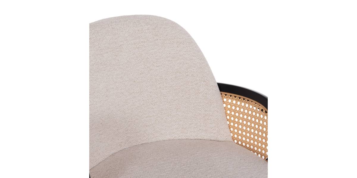 ΣΚΑΜΠΟ ΜΠΑΡ ΠΕΡΙΣΤΡΕΦΟΜΕΝΟ BECKER HM18251.02 PLYWOOD ΜΑΥΡΟ--ΕΚΡΟΥ ΥΦΑΣΜΑ 50x52x100Υ