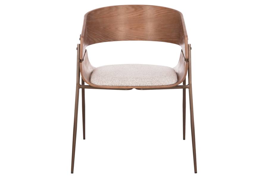 ΠΟΛΥΘΡΟΝΑ KRILL HM18254.01 PLYWOOD ΣΕ WHITEWASH--ΜΕΤΑΛΛΟ ΣΕ ΧΑΛΚΙΝΟ 55,5x55x72Υεκ.