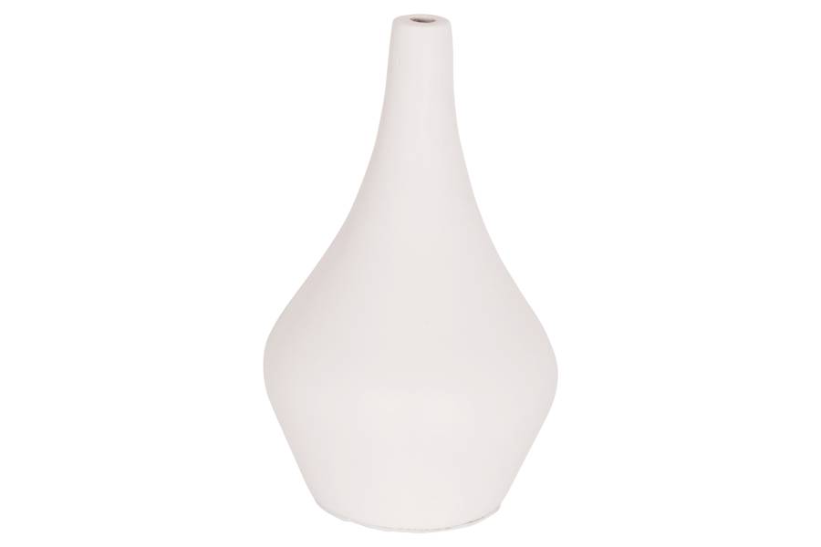 ΕΠΙΤΡΑΠΕΖΙΟ ΔΙΑΚΟΣΜΗΤΙΚΟ ΒΑΖΟ DENI HM4663.02S FIBER CEMENT ΣΕ ΛΕΥΚΟ--Φ15x27Υεκ.