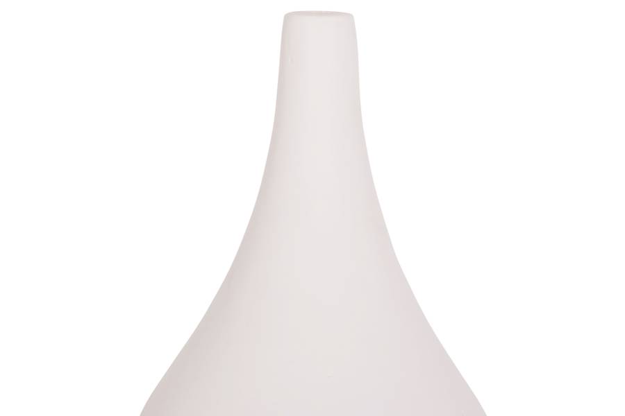 ΕΠΙΤΡΑΠΕΖΙΟ ΔΙΑΚΟΣΜΗΤΙΚΟ ΒΑΖΟ DENI HM4663.02S FIBER CEMENT ΣΕ ΛΕΥΚΟ--Φ15x27Υεκ.