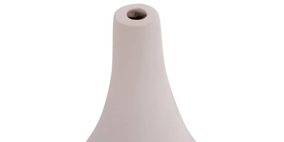 ΕΠΙΤΡΑΠΕΖΙΟ ΔΙΑΚΟΣΜΗΤΙΚΟ ΒΑΖΟ DENI HM4663.02S FIBER CEMENT ΣΕ ΛΕΥΚΟ--Φ15x27Υεκ.