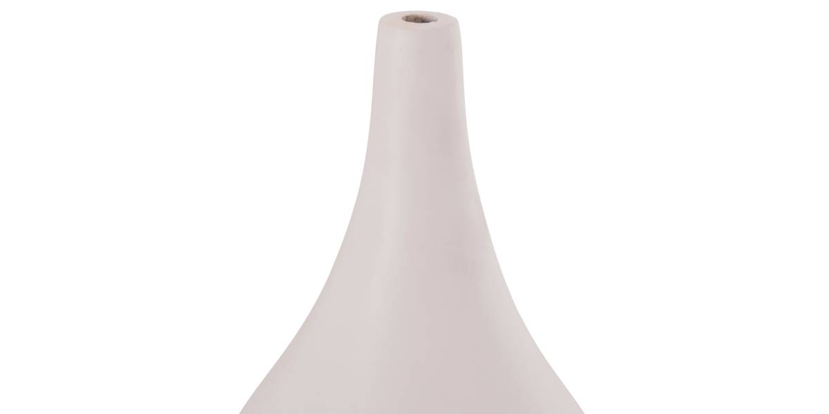 ΕΠΙΤΡΑΠΕΖΙΟ ΔΙΑΚΟΣΜΗΤΙΚΟ ΒΑΖΟ DENI HM4663.02S FIBER CEMENT ΣΕ ΛΕΥΚΟ--Φ15x27Υεκ.