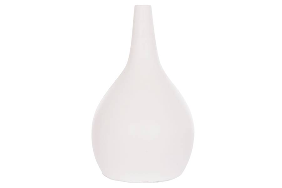 ΕΠΙΤΡΑΠΕΖΙΟ ΔΙΑΚΟΣΜΗΤΙΚΟ ΒΑΖΟ DENI HM4663.02L FIBER CEMENT ΣΕ ΛΕΥΚΟ--Φ26x39Υεκ