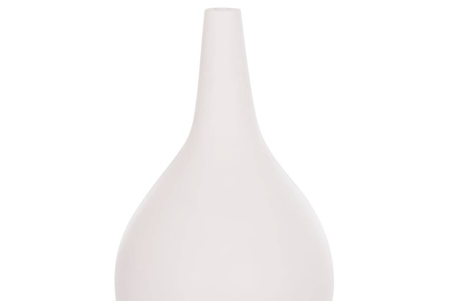 ΕΠΙΤΡΑΠΕΖΙΟ ΔΙΑΚΟΣΜΗΤΙΚΟ ΒΑΖΟ DENI HM4663.02L FIBER CEMENT ΣΕ ΛΕΥΚΟ--Φ26x39Υεκ