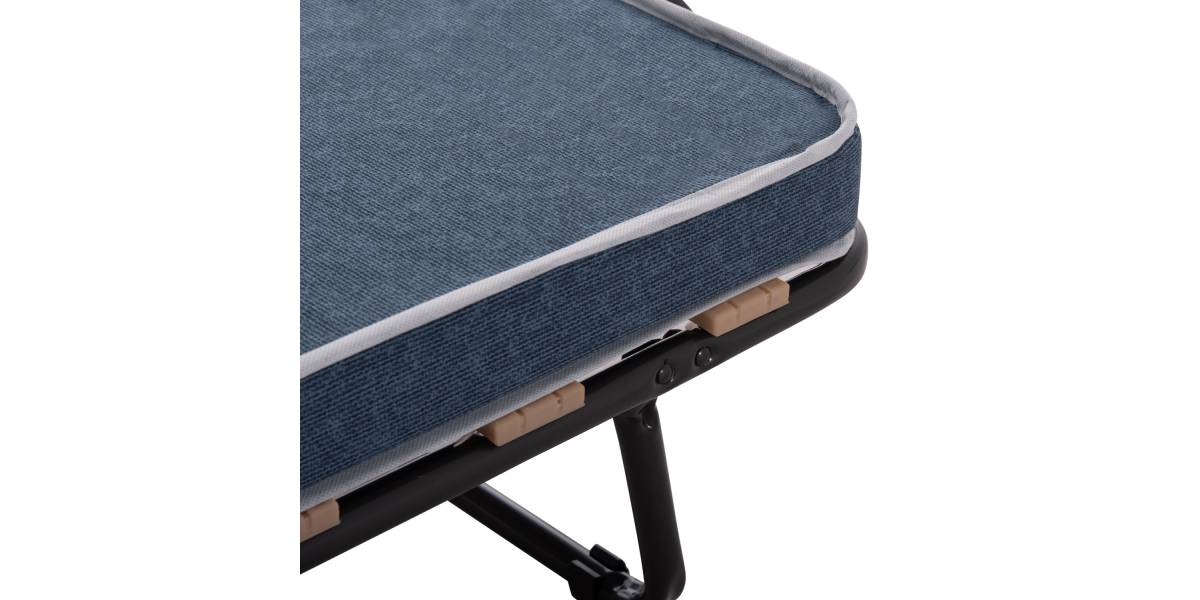 ΚΡΕΒΑΤΙ-ΡΑΝΤΖΟ ΙΤΑΛΙΑΣ SLADE HM604.03 ΜΕΤΑΛ. ΜΕ ΡΟΔΕΣ & ΣΤΡΩΜΑ 6,5εκ ΟΨΗ ΤΖΙΝ 80x183x37,5Yεκ