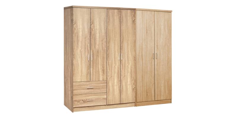 ΝΤΟΥΛΑΠΑ 6ΦΥΛΛΗ BLAKELY HM21235.02 ΜΕΛΑΜΙΝΗ ΧΡΩΜΑ SONAMA 201x43x181Υεκ