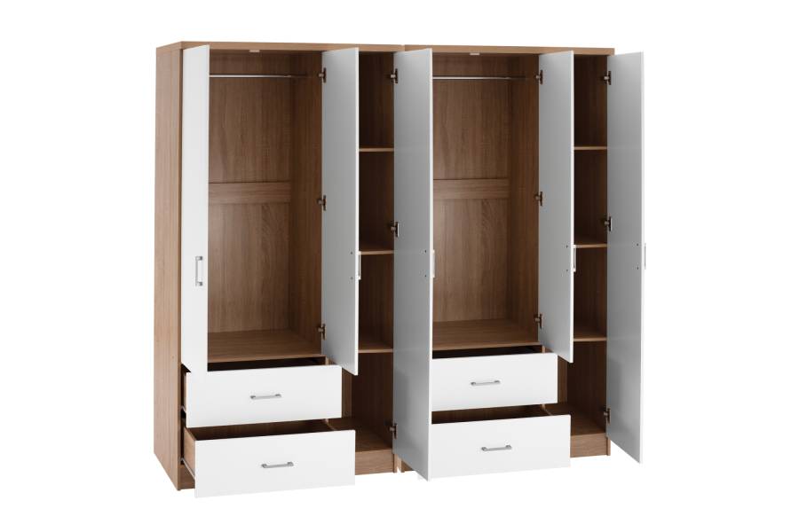 ΝΤΟΥΛΑΠΑ 6ΦΥΛΛΗ CAESAR HM21236.02 ΜΕΛΑΜΙΝΗ SONAMA & ΛΕΥΚΟ 180x42,5Χ181Υεκ.