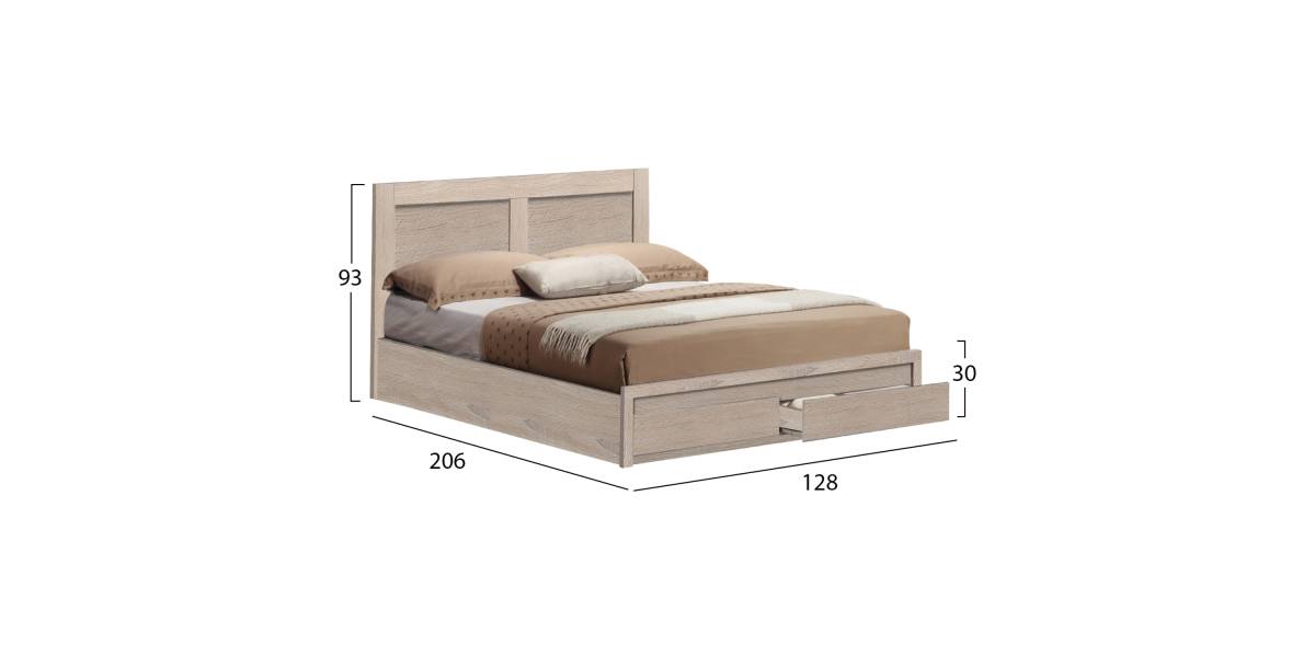 ΚΡΕΒΑΤΙ CAPRI HM665.02 ΜΕ 2 ΣΥΡΤΑΡΙΑ ΜΕΛΑΜΙΝΗ SONAMA ΓΙΑ ΣΤΡΩΜΑ 120x200εκ.