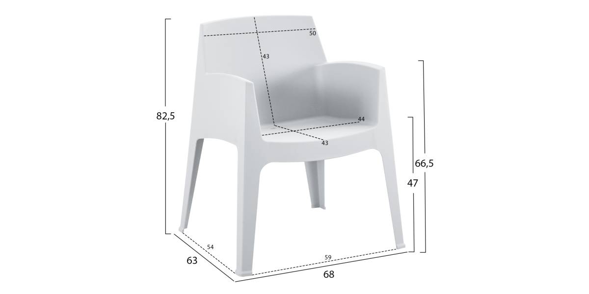 ΣΕΤ 3ΤΜΧ ΠΟΛΥΠΡΟΠΥΛΕΝΙΟΥ SLEEK HM21267.01 ΤΡΑΠΕΖΑΚΙ & 2 ΠΟΛΥΘΡΟΝΕΣ-ΛΕΥΚΟ
