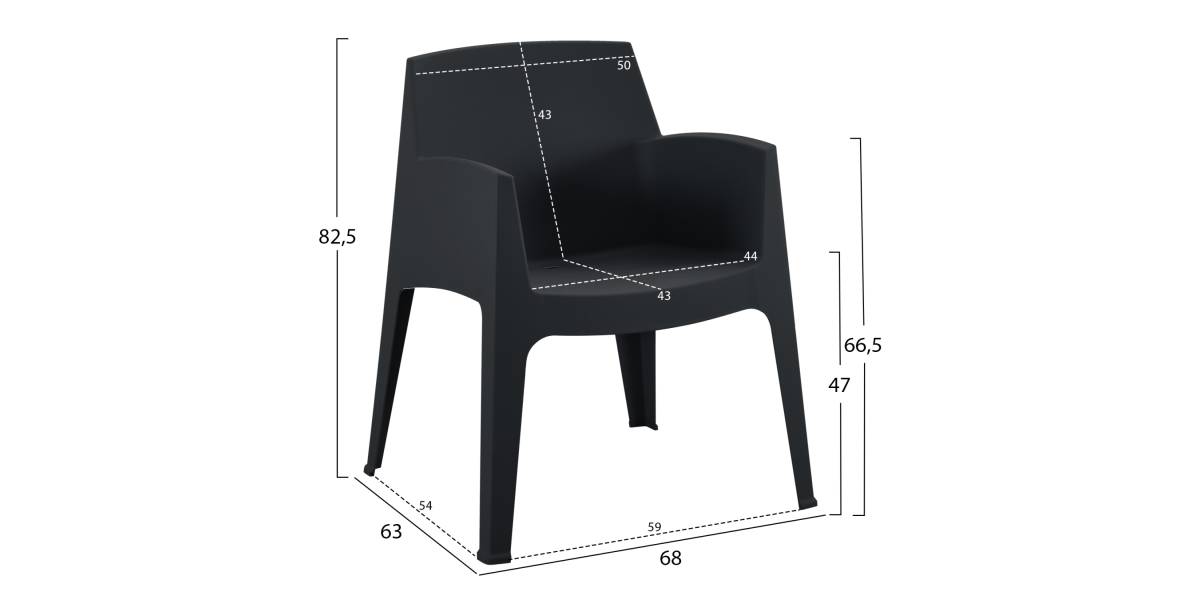 ΣΕΤ ΣΑΛΟΝΙ ΕΞ.ΧΩΡΟΥ 4ΤΜΧ SLEEK HM21268.02 ΜΑΥΡΟ ΠΟΛΥΠΡΟΠΥΛΕΝΙΟ