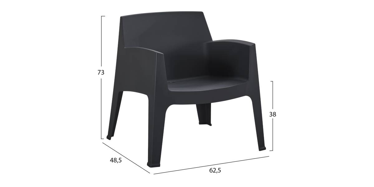 ΣΕΤ LOUNGE 3ΤΜΧ SLEEK HM21274.02 ΜΑΥΡΟ ΠΟΛΥΠΡΟΠΥΛΕΝΙΟ