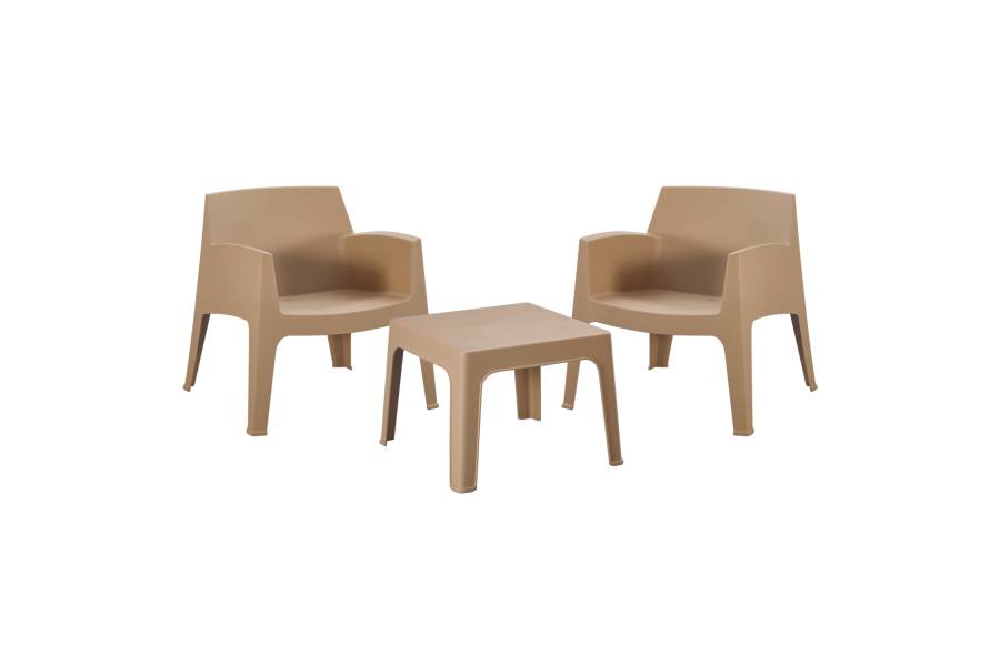 ΣΕΤ LOUNGE 3ΤΜΧ SLEEK HM21274.03 ΚΑΠΟΥΤΣΙΝΟ ΠΟΛΥΠΡΟΠΥΛΕΝΙΟ