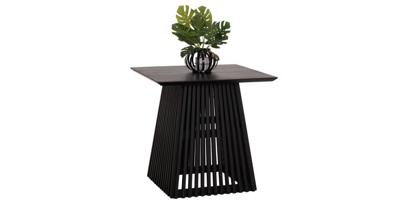 ΤΡΑΠΕΖΙ ΤΡΑΠΕΖΑΡΙΑΣ ΤΕΤΡΑΓΩΝΟ FRANTZ HM9458.02 MINDI ΞΥΛΟ ΜΑΥΡΟ 80x80x78Yεκ.