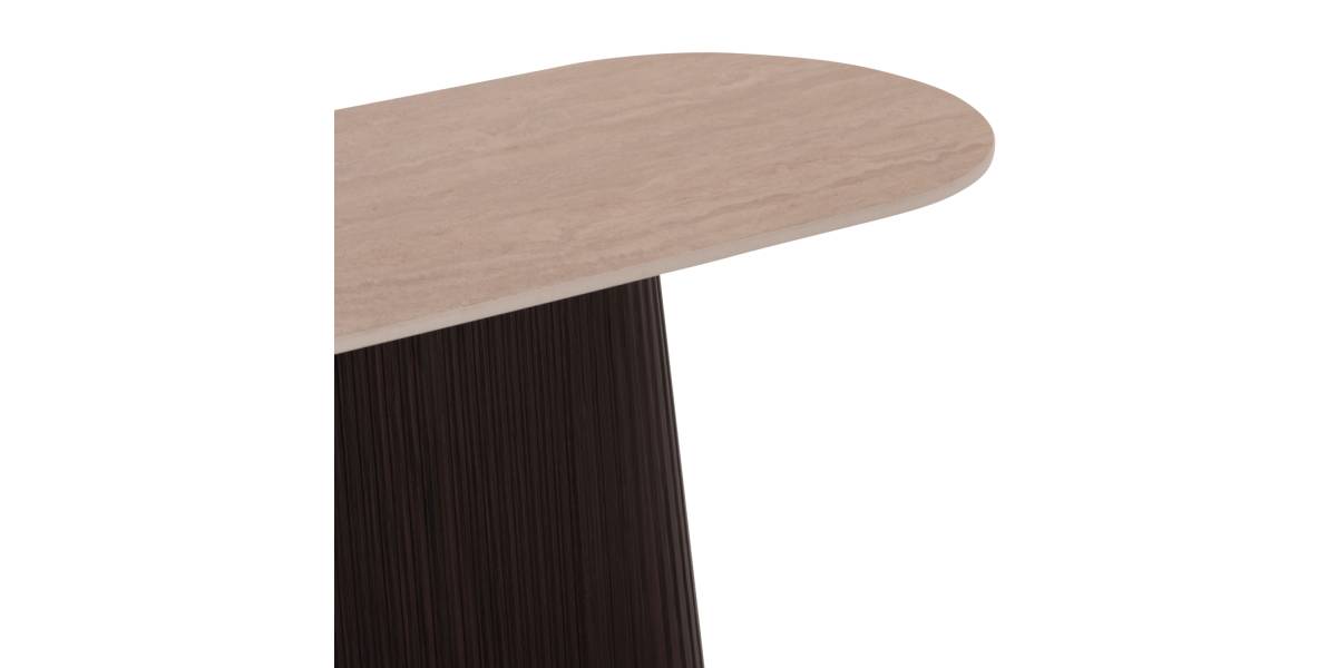 ΚΟΝΣΟΛΑ CATER HM18323 ΚΕΡΑΜΙΚΟ TOP ΟΨΗ ΤΡΑΒΕΡΤΙΝΑΣ-MDF ΒΑΣΗ 120x40x78Υεκ.