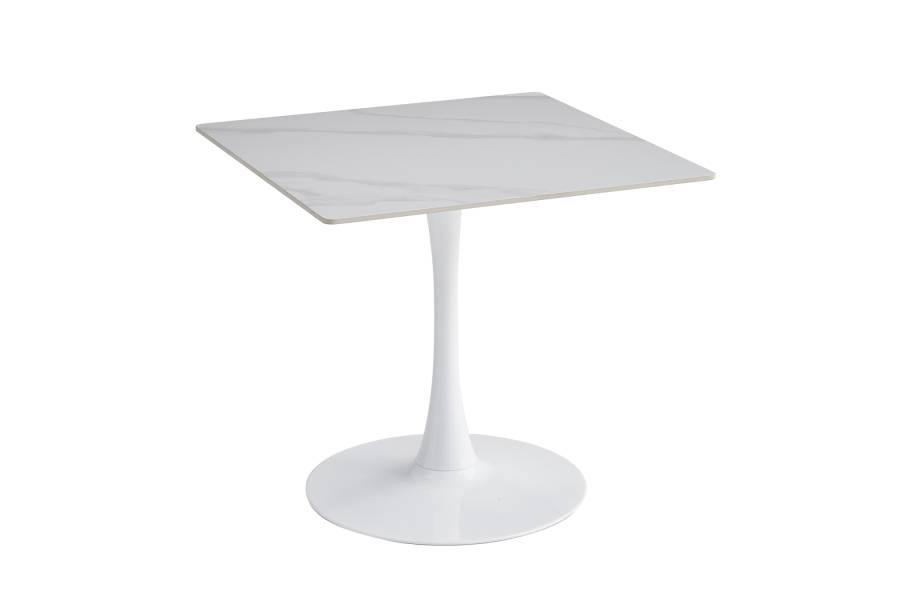 ΤΡΑΠΕΖΙ ΤΡΑΠΕΖΑΡΙΑΣ TETRAN HM18315.01 ΒΑΣΗ ΛΕΥΚΗ--SINTERED STONE SNOW WHITE 80x80x73Υεκ