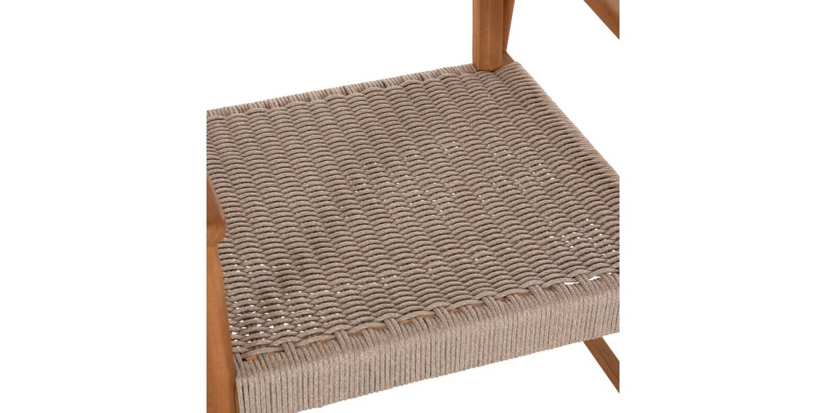 ΠΟΛΥΘΡΟΝΑ ΤΡΑΠΕΖΑΡΙΑΣ ROBIN HM18351 ΞΥΛΟ TEAK & ΣΧΟΙΝΙ VIRO ΦΥΣΙΚΟ 53,5x60x78Υεκ