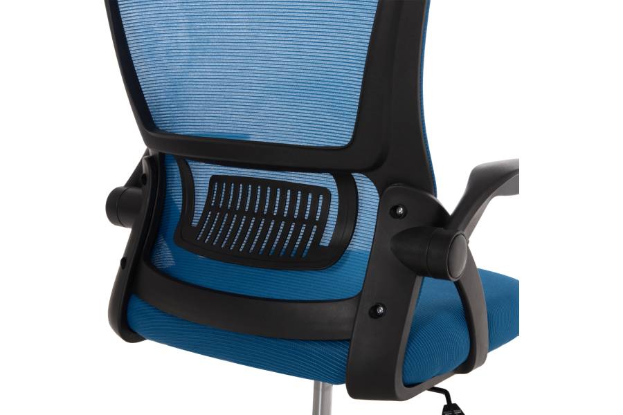 ΚΑΡΕΚΛΑ ΓΡΑΦΕΙΟΥ BLAZER HM1205.03 ΜΠΛΕ MESH-ΜΑΥΡΟΣ ΣΚΕΛΕΤΟΣ 60x58x110-130Υεκ.