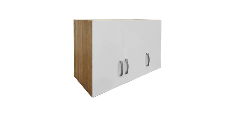 Πατάρι ντουλάπας τρίφυλλο Lego pakoworld σε sonoma-λευκή απόχρωση 90x41.5x60εκ