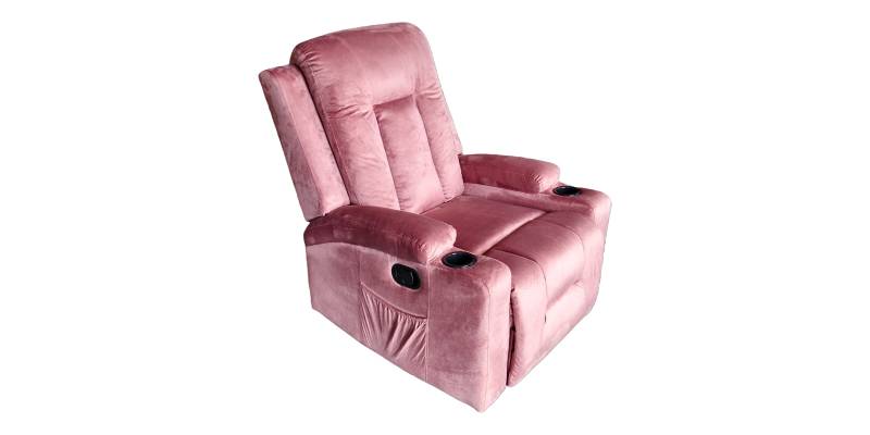 Πολυθρόνα relax Gessel pakoworld βελούδο σάπιο μήλο 80x90x98εκ