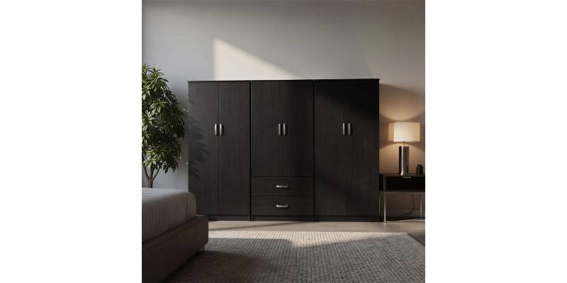 Ντουλάπα εξάφυλλη Lego Ι pakoworld wenge 240x42x180εκ