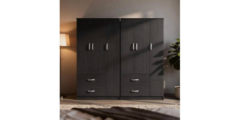 Ντουλάπα εξάφυλλη Lego pakoworld wenge 180x42x180εκ