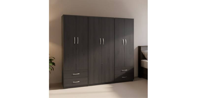 Ντουλάπα εξάφυλλη Lego pakoworld wenge 240x42x180εκ