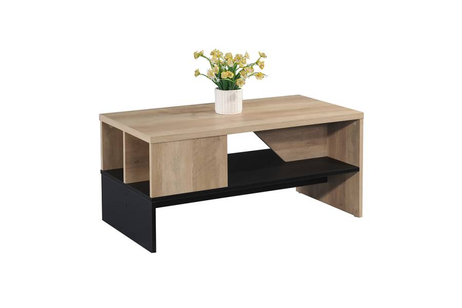 Τραπέζι σαλονιού Naya pakoworld sonoma-ανθρακί 93x46x43εκ