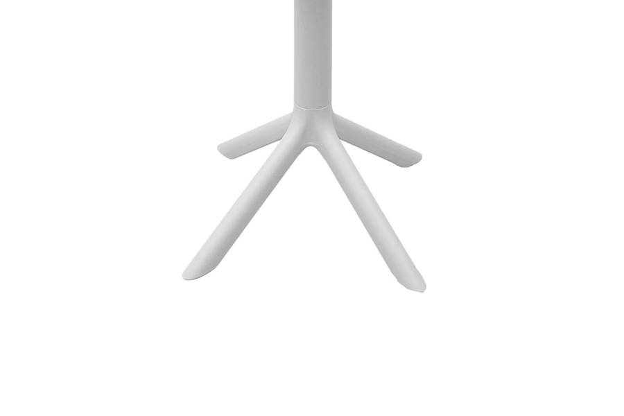 Τραπέζι Merkon pakoworld pp σε λευκή απόχρωση Φ60x75εκ