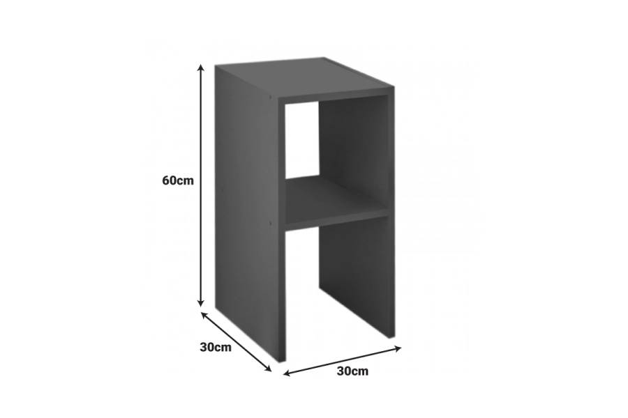 Κομοδίνο Deseo pakoworld σε oak απόχρωση 30x30x60εκ