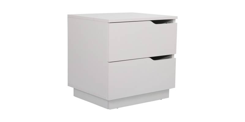 Κομοδίνο Verena pakoworld σε λευκή απόχρωση 48x40x48εκ