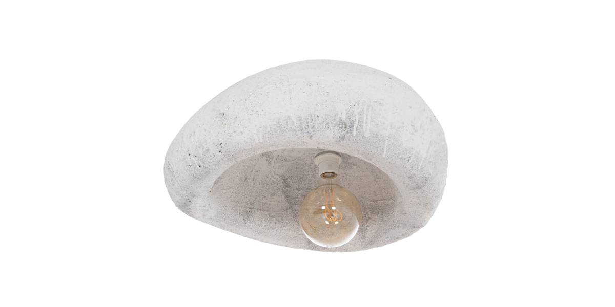 ΦΩΤΙΣΤΙΚΟ ΟΡΟΦΗΣ ΜΕ ΟΨΗ ΠΕΤΡΑΣ STONER (L) HM4419.02 ΛΕΥΚΟ 73x55x40Υεκ.