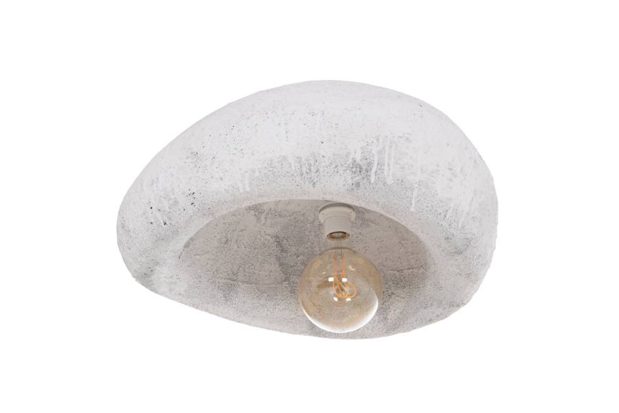 ΦΩΤΙΣΤΙΚΟ ΟΡΟΦΗΣ ΜΕ ΟΨΗ ΠΕΤΡΑΣ STONER (L) HM4419.02 ΛΕΥΚΟ 73x55x40Υεκ.