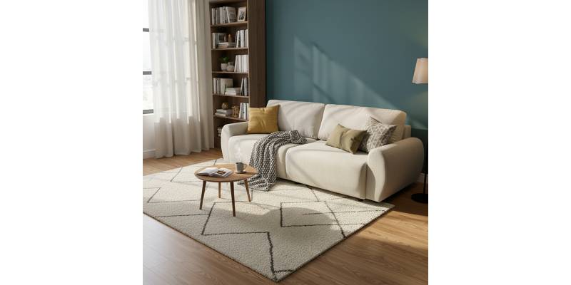 Kαναπές-κρεβάτι τριθέσιος Hungie pakoworld υφασμα μπεζ 250x92x89εκ