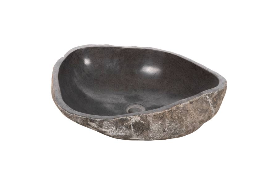 ΝΙΠΤΗΡΑΣ STONE SINK ΛΑΞΕΥΜΕΝΗ ΠΕΤΡΑ ΓΚΡΙ ΑΠΟΧΡΩΣΗ HM4193 55x44x16Υ εκ.