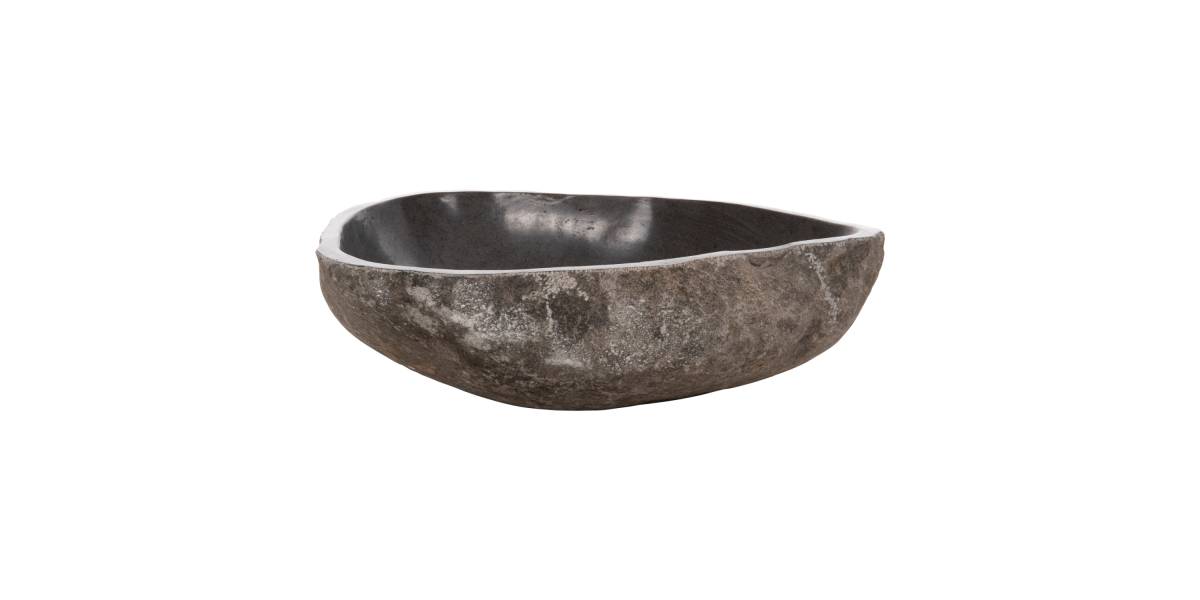 ΝΙΠΤΗΡΑΣ STONE SINK ΛΑΞΕΥΜΕΝΗ ΠΕΤΡΑ ΓΚΡΙ ΑΠΟΧΡΩΣΗ HM4193 55x44x16Υ εκ.
