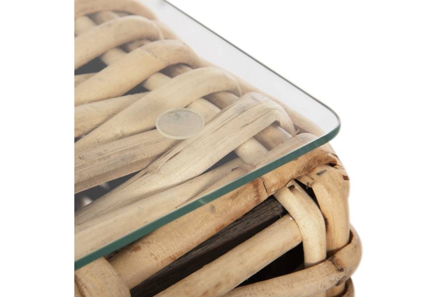 ΣΕΤ ΣΑΛΟΝΙ 4ΤΜΧ TROPEL HM11940 ΦΥΣΙΚΟ RATTAN-2ΘΕΣΙΟΣ ΚΑΝΑΠΕΣ-2 ΠΟΛΥΘΡΟΝΕΣ-ΤΡΑΠΕΖΙ