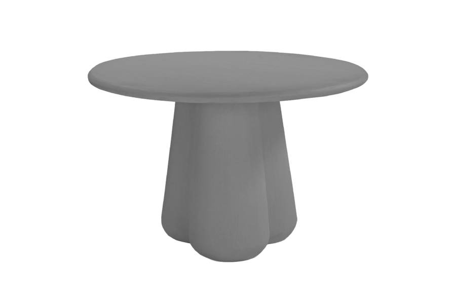 ΤΡΑΠΕΖΙ ΤΡΑΠΕΖΑΡΙΑΣ ΣΤΡΟΓΓΥΛΟ NAYU HM6583.01 ΓΚΡΙ FIBER CEMENT Φ120x75Υεκ