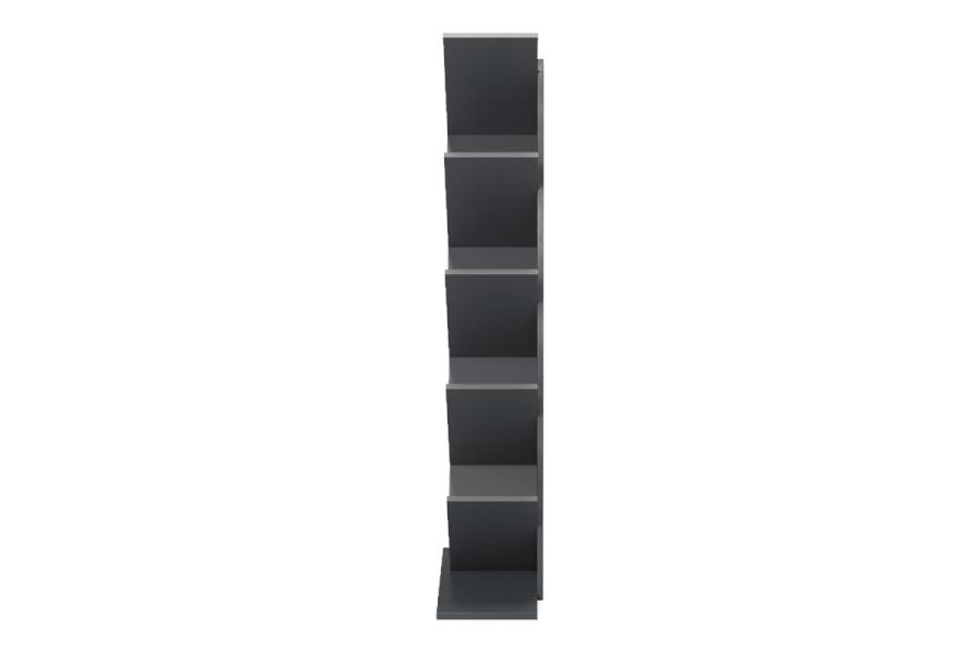 Βιβλιοθήκη Fyllo pakoworld ανθρακί 50x25x141.5εκ