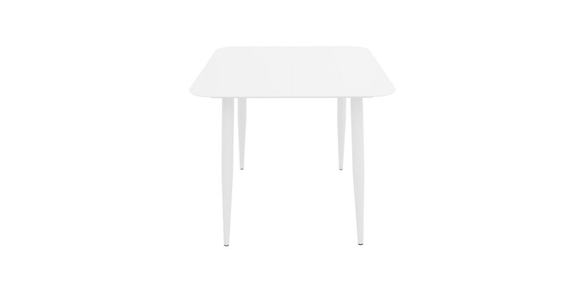 Τραπέζι Vista pakoworld αλουμίνιο σε λευκή απόχρωση 80x80x72εκ