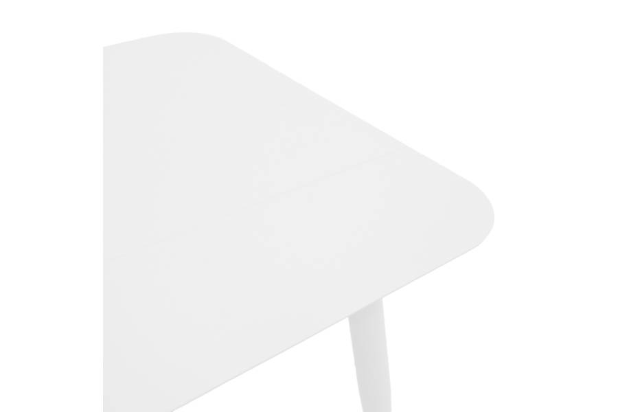 Τραπέζι Vista pakoworld αλουμίνιο σε λευκή απόχρωση 80x80x72εκ