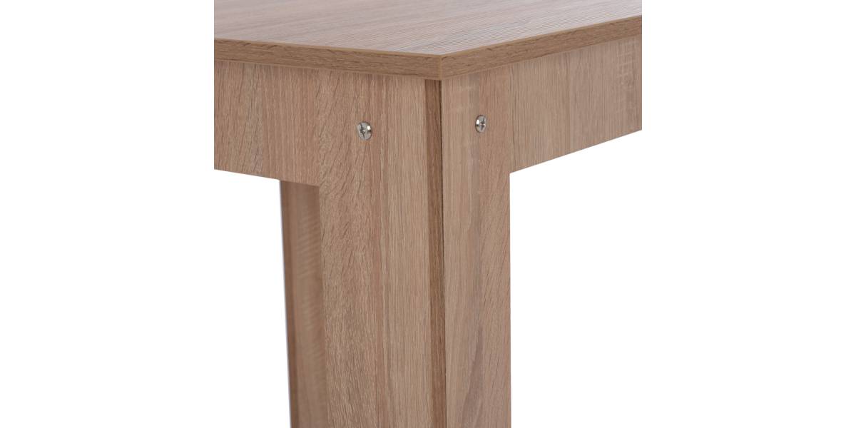 ΣΕΤ ΤΡΑΠΕΖΑΡΙΑΣ 3ΤΜΧ KELVIN HM21376 ΤΕΤΡΑΓΩΝΟ ΤΡΑΠΕΖΙ SONAMA OAK--2 ΚΑΡΕΚΛΕΣ ΜΑΥΡΕΣ