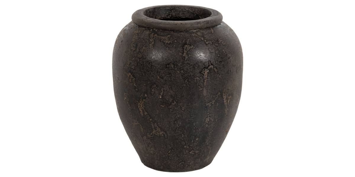 ΔΙΑΚΟΣΜΗΤΙΚΟ ΒΑΖΟ ΔΑΠΕΔΟΥ SPARTA HM7928 ΤΕΡΑΚΟΤΑ ΣΕ ΜΑΥΡΗ ΑΠΟΧΡΩΣΗ Φ44x49Υ εκ.