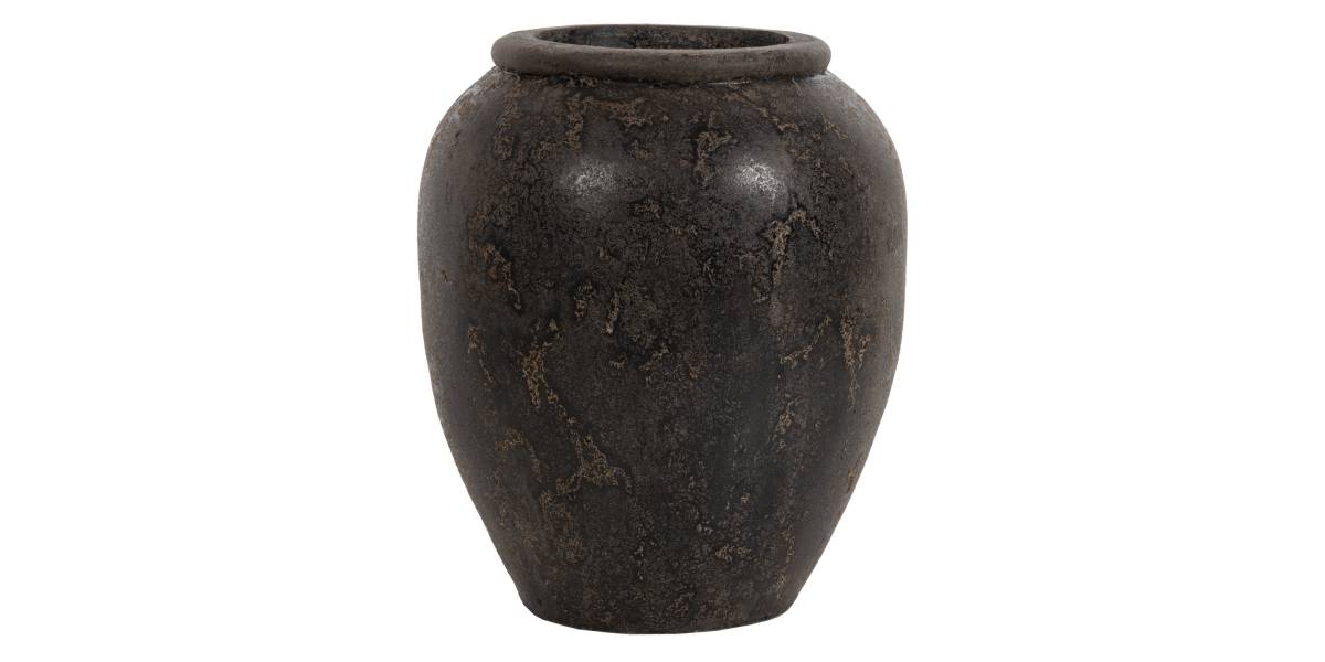 ΔΙΑΚΟΣΜΗΤΙΚΟ ΒΑΖΟ ΔΑΠΕΔΟΥ SPARTA HM7928 ΤΕΡΑΚΟΤΑ ΣΕ ΜΑΥΡΗ ΑΠΟΧΡΩΣΗ Φ44x49Υ εκ.