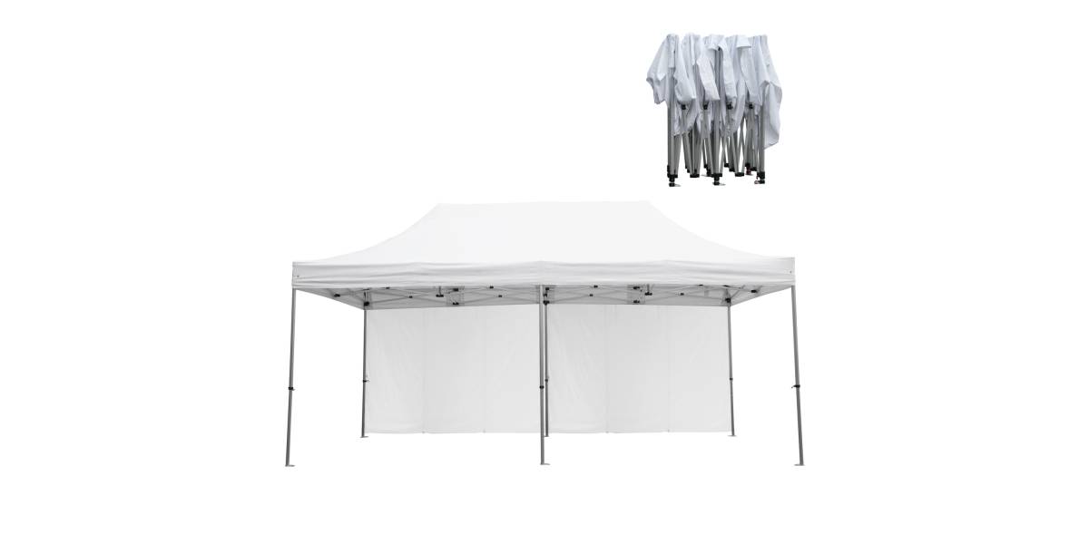 GAZEBO ΕΠΑΓΓΕΛΜΑΤΙΚΟ ΒΑΡΕΩΣ ΤΥΠΟΥ CRESSEN HM21099 ΠΤΥΣΣΟΜΕΝΟ ΑΛΟΥΜΙΝΙΟΥ 3x6x3,4Yμ
